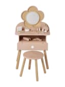vertbaudet Spielwerkbank Kinder Schminktisch mit Zubehör Holz FSC® Rosa Bild 3