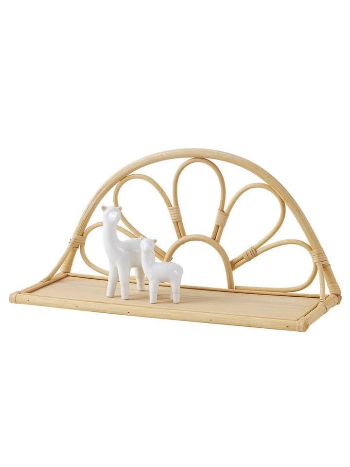 vertbaudet Wandregal aus Rattan BOHO Kinderzimmer