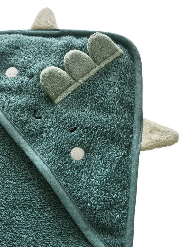 vertbaudet Baby Kapuzenbadetuch & Waschhandschuh DRACHE Grün - Bild 3