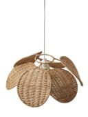 vertbaudet Lampenschirm Kinderzimmer Rattan Blütenform Bild 3