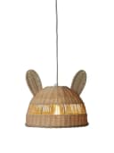vertbaudet Lampenschirm Kinderzimmer Rattan HASE Bild 1