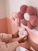 vertbaudet Traumfänger 3er-Set Kinderzimmer Deko-Stoffblumen Rosa Bild 4