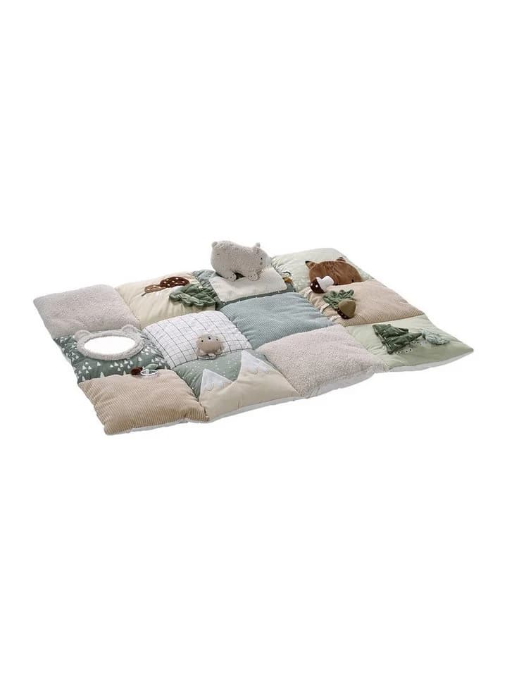 vertbaudet Krabbeldecke Baby Activity-Decke Beige/Grün/Braun Patchwork - Bild 3