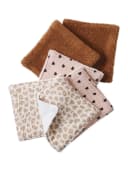 vertbaudet Waschlappen Baby-Feuchttücher 6er-Pack Braun Baumwolle Bild 2