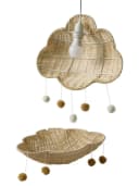 vertbaudet Lampenschirm Wolkenform Rattan Bild 1