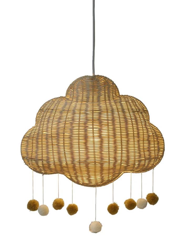 vertbaudet Lampenschirm Wolkenform Rattan - Bild 3