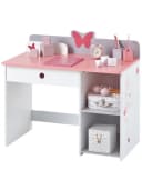 vertbaudet Kinderschreibtisch SCHMETTERLINGE Weiß MDF Bild 1