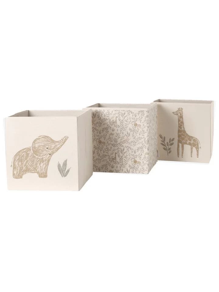 vertbaudet Aufbewahrungsbox 3er-Set BABYLON Kinderzimmer Baumwolle Polyester - Bild 2