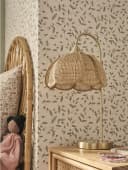 vertbaudet Nachttischlampe Rattan Messing gold Bild 3