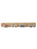 vertbaudet Wandgarderobe Baustellen-Motiv mit 4 Haken Bild 2