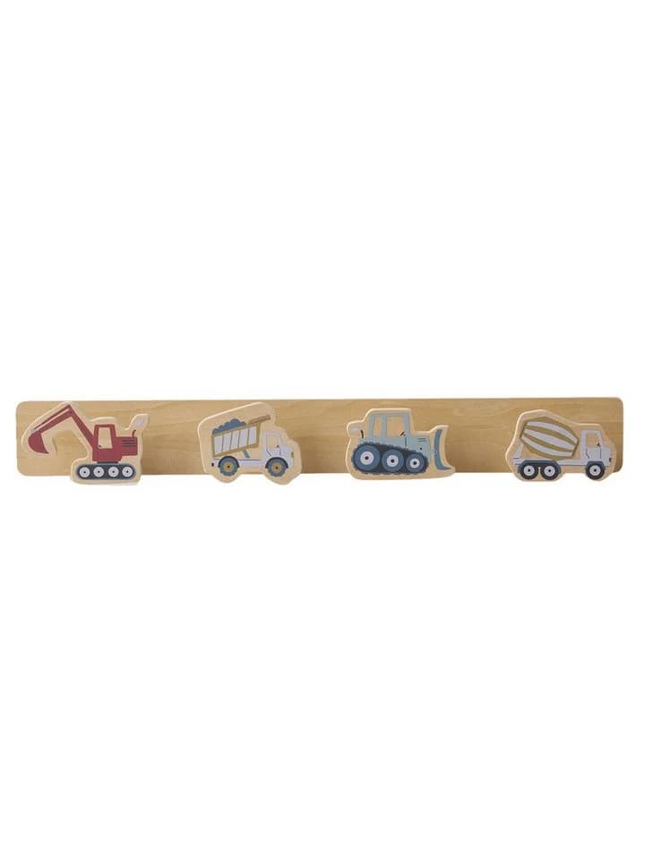 vertbaudet Wandgarderobe Baustellen-Motiv mit 4 Haken - Bild 2