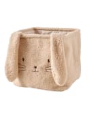 vertbaudet Aufbewahrungsbox Verzauberter Hase Beige Teddyfleece Bild 1
