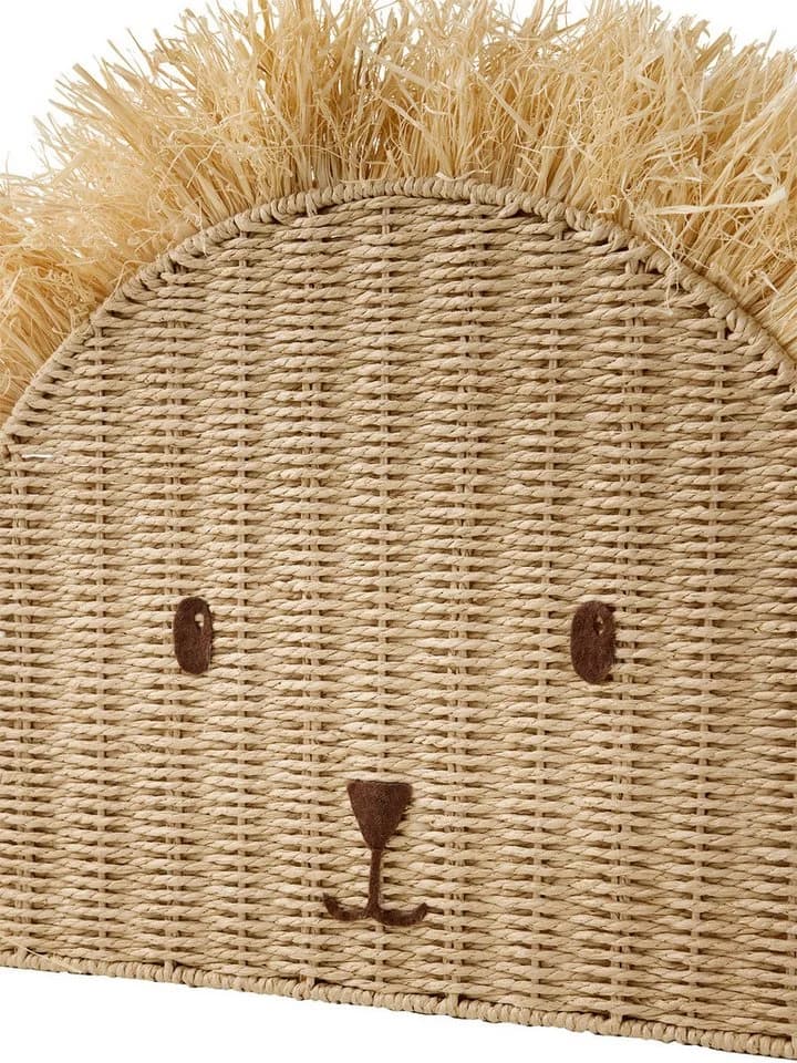 vertbaudet Aufbewahrungskorb LÖWE aus Papierkordel und Bast - Bild 3