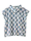 vertbaudet Badeponcho Kinder Blau Recycelte Baumwolle Bild 1