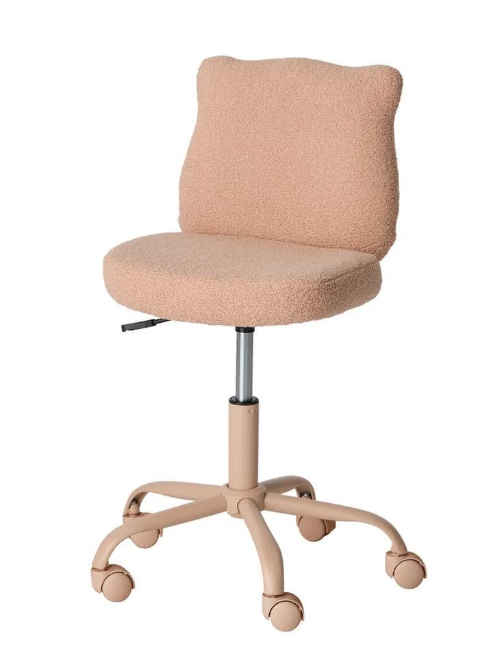 vertbaudet Kinderstuhl TEDDY Beige Rollen verstellbar