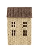 vertbaudet Aufbewahrungskorb HAUS aus Papierkordel Beige Bild 1