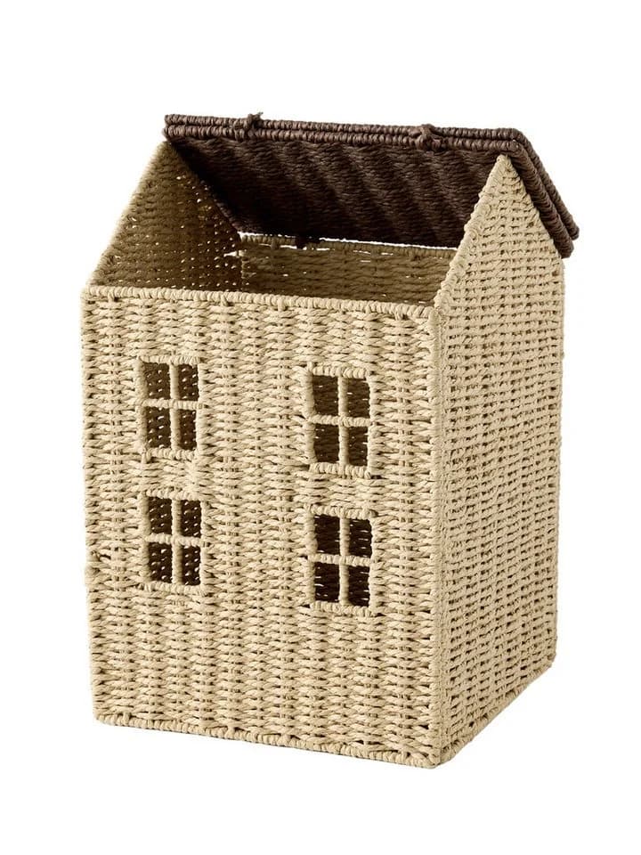 vertbaudet Aufbewahrungskorb HAUS aus Papierkordel Beige - Bild 3