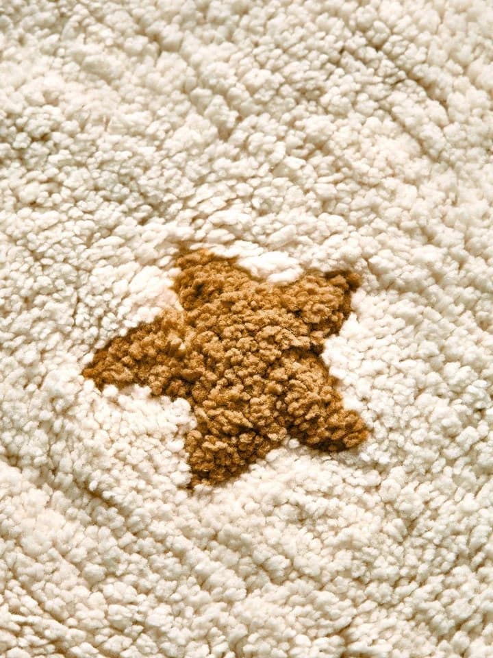 vertbaudet Kinderteppich Rund Wolkenmotiv Beige 100 cm - Bild 4
