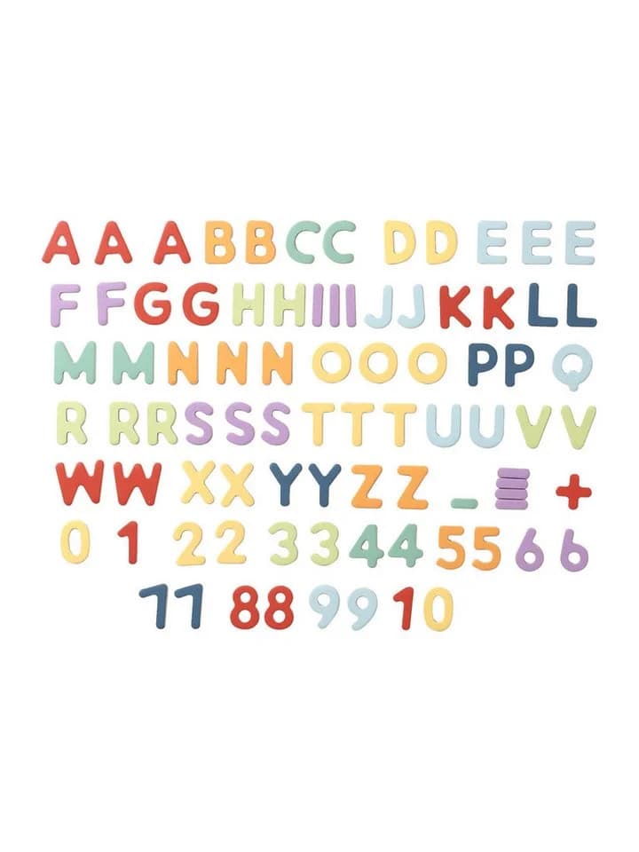 vertbaudet Magnet-Buchstaben & Zahlen aus Holz FSC® Bunt - Bild 2