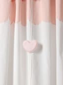 Vertbaudet Vorhang mit Deko-Girlande Kinderzimmer MEIN HERZ Rosa Baumwolle Bild 4