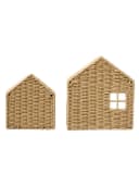 vertbaudet Wandregal 2er-Set HAUS Kinderzimmer Papierkordel Metall Bild 1