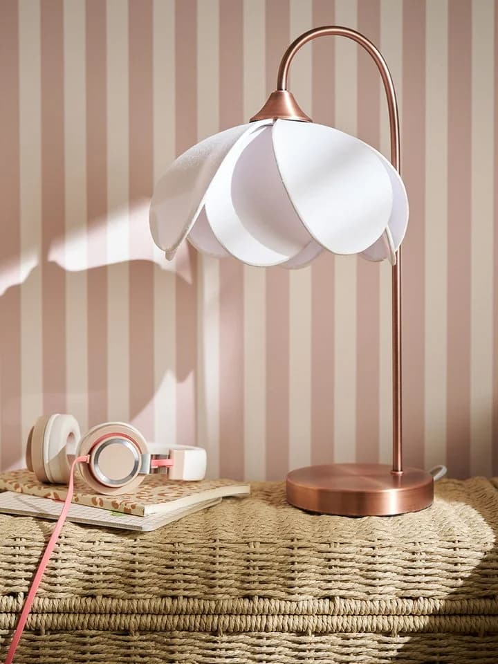 vertbaudet Nachttischlampe Blumenform Beige Metallfuß - Bild 3