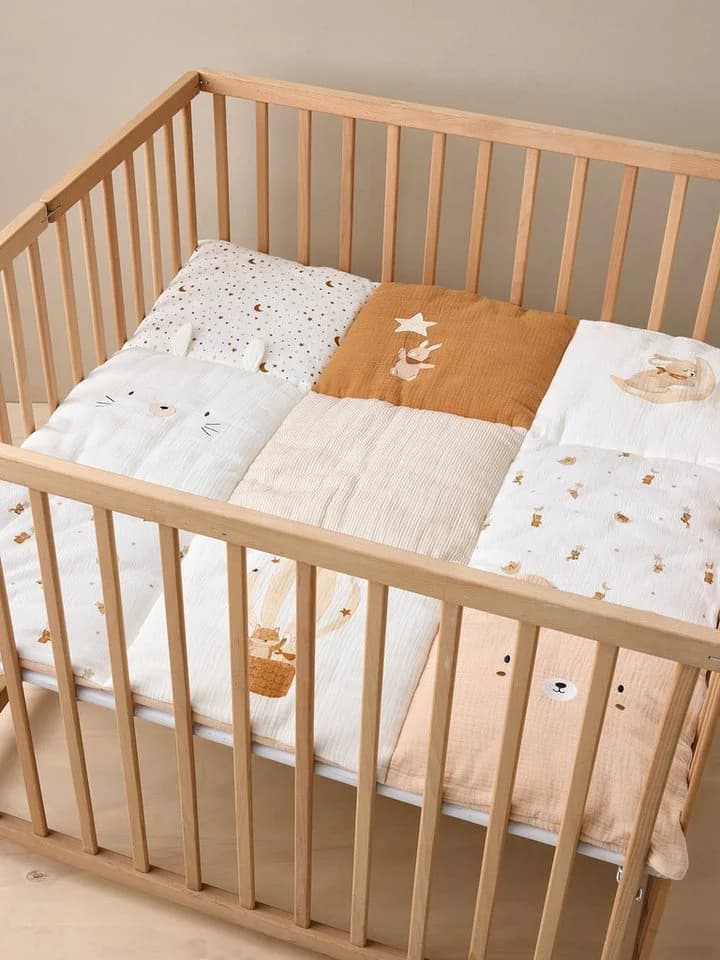 Vertbaudet Babydecke TRAUMREISE Patchwork-Design Beige - Bild 5