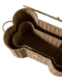 vertbaudet Aufbewahrungskorb 2er-Set Knochenform Beige Bild 1