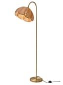vertbaudet Stehlampe LATIKA Rattan Blütenform Gold Bild 1