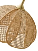 vertbaudet Stehlampe LATIKA Rattan Blütenform Gold Bild 3