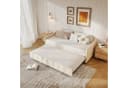 Gdood Polsterbett Ausziehbar Samt Beige Bild 2