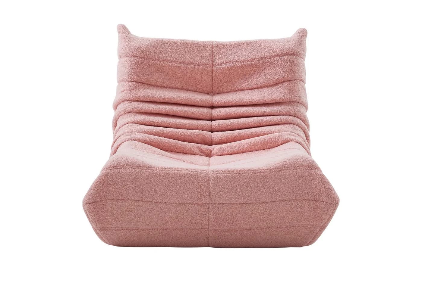 Ergonomischer Sitzsack mit Teddysamt-Bezug