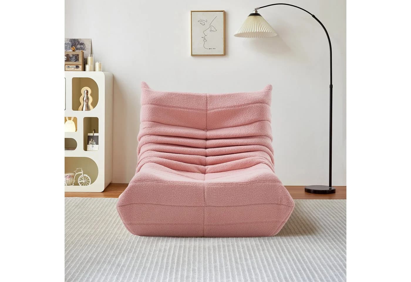 Ergonomischer Sitzsack mit Teddysamt-Bezug - Bild 4
