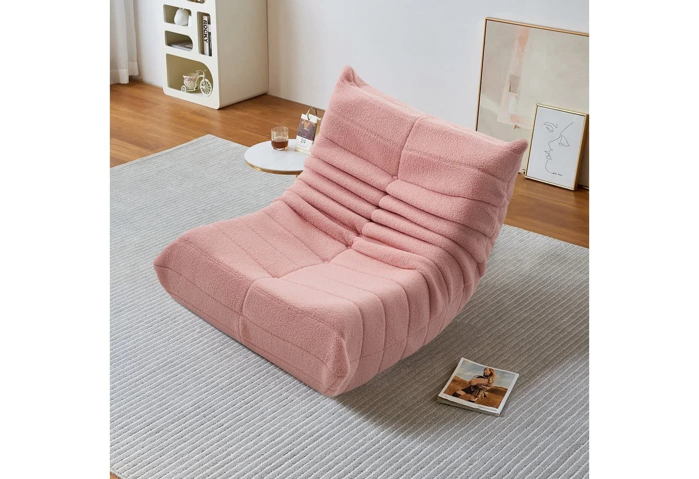 Ergonomischer Sitzsack mit Teddysamt-Bezug - Bild 5