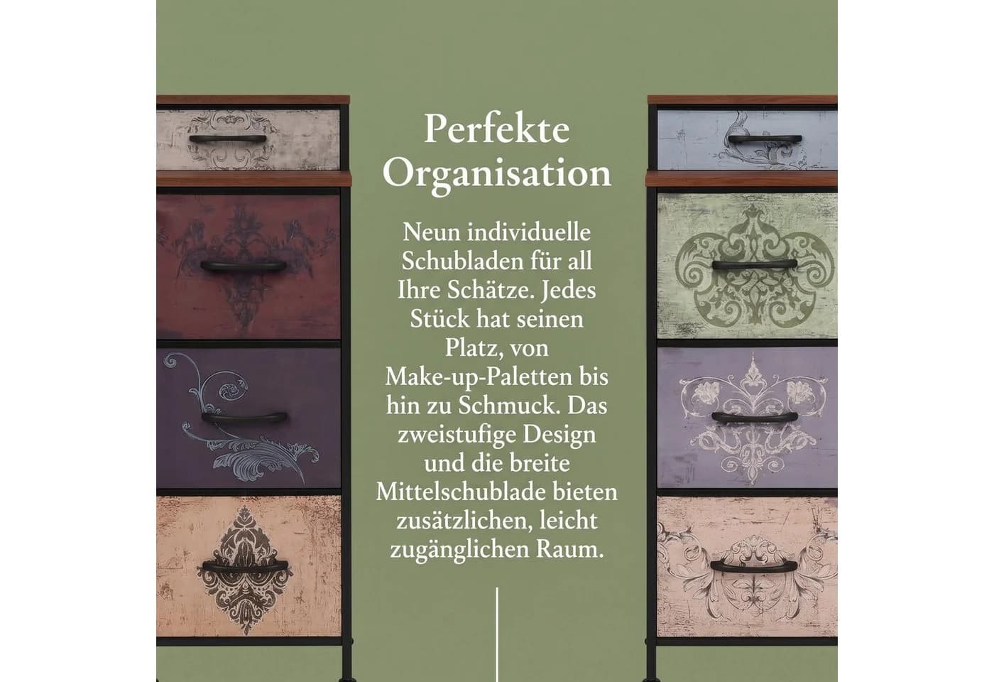 Furnishings Home Sideboard Kommode 9 Schubladen Industrial - Bild 5