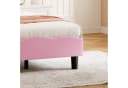 Gdood Polsterbett LED Schmetterlingsform Rosa Samt Bild 5