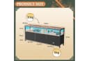 Gdood TV-Schrank Schreibtisch Beistelltisch LED Bild 3