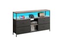 Gdood TV-Schrank Schreibtisch Beistelltisch LED 108x29,8x76,8 cm Bild 1