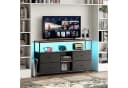 Gdood TV-Schrank Schreibtisch Beistelltisch LED 108x29,8x76,8 cm Bild 2