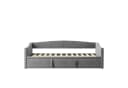 Gdood Polsterbett Samt Grau Modern Bild 4