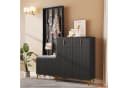 Furnishings Home Garderobenset mit Schuhbank, Schwarz, Push-to-Open Bild 2