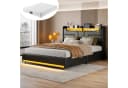 Furnishings Home Polsterbett mit LED, Stauraum & Matratze Bild 2
