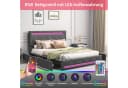 Furnishings Home Polsterbett Stauraumbett mit LED und Matratze Bild 1