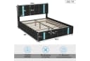 Furnishings Home LED Polsterbett mit Stauraum und Hydraulik Bild 3