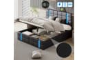 Furnishings Home LED Polsterbett mit Stauraum und Hydraulik Bild 5