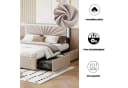 Furnishings Home LED Polsterbett mit Stauraum und Lattenrost Bild 5