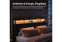 Furnishings Home Polsterbett mit LED und Stauraum Beige Bild 1