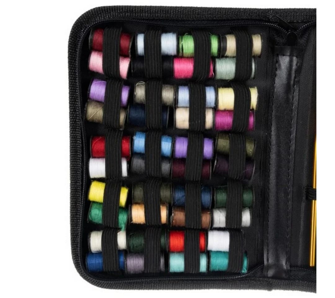 Ruhhy Nähkästchen Premium 129-teiliges Nähset Schwarz Bunt - Bild 3