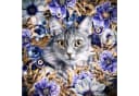 LA CUTE 5D Diamond Painting Katze mit Blumen 20x20cm Bild 2