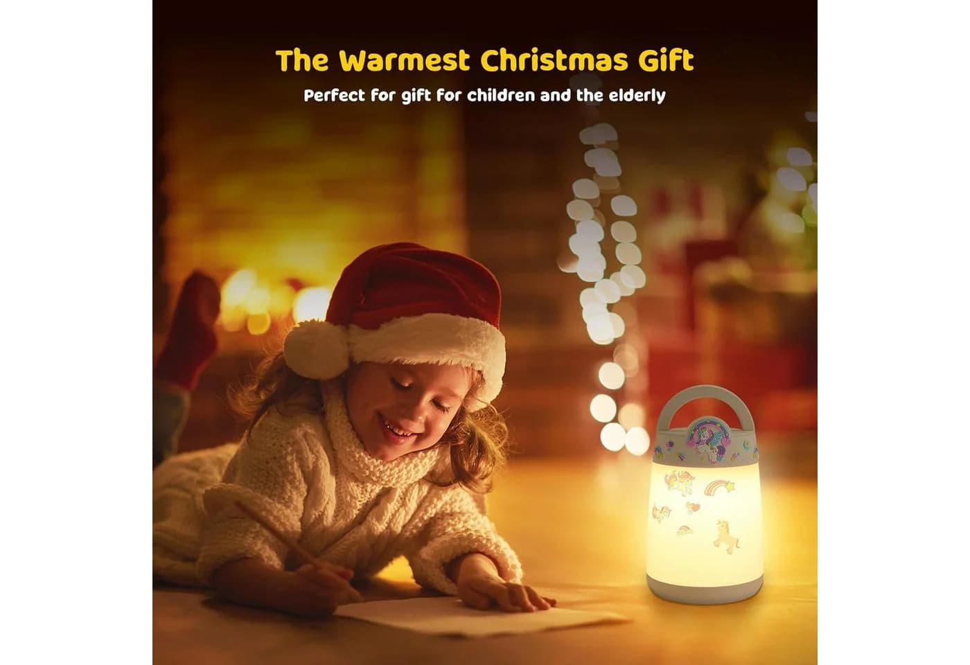 SUPPOU LED Nachttischlampe Touch Dimmbar Kinderzimmer Bambus - Bild 4